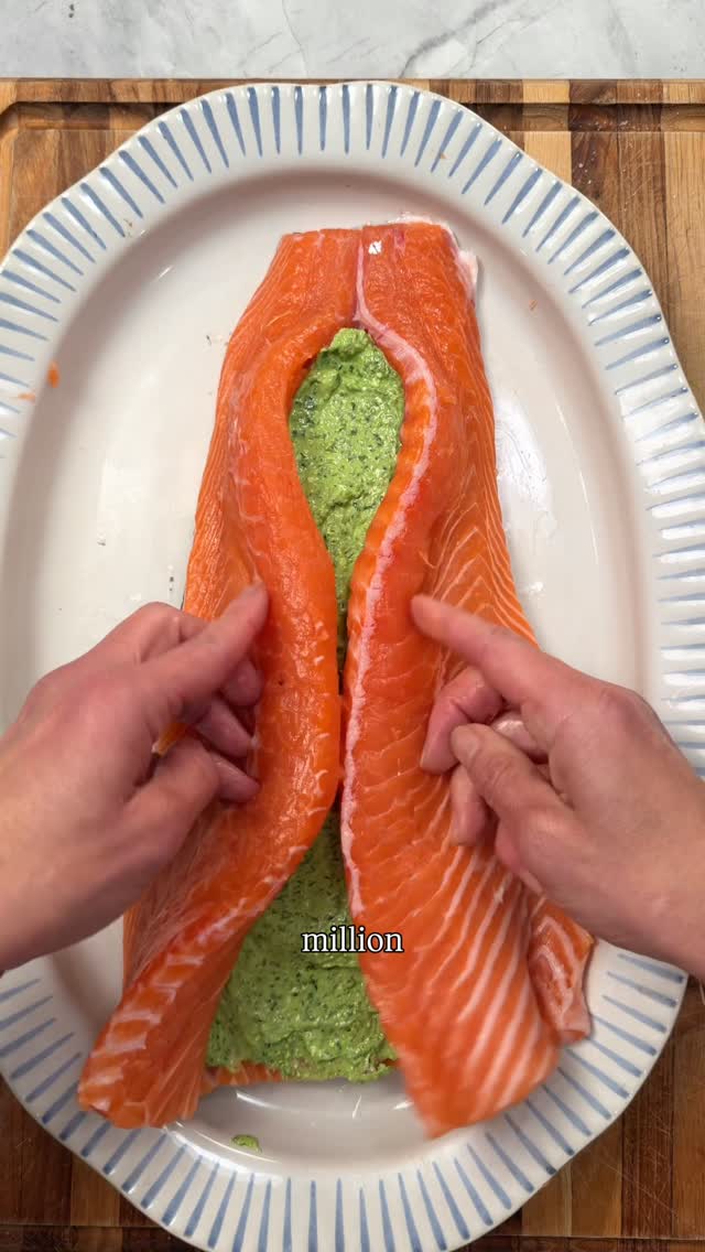 Mediterranean Stuffed Salmon